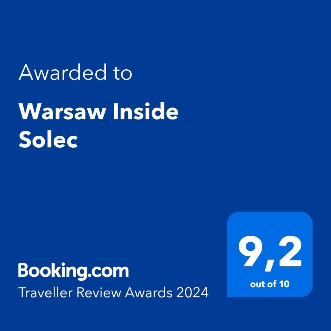 Appartamento Warsaw Inside Solec With Private Parking Esterno foto